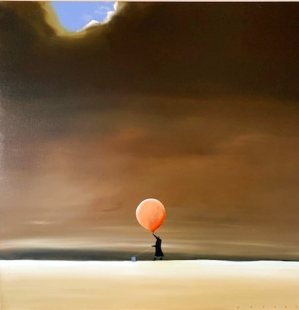 So Much Depends on the Weather 2005 36x36 Original Painting - Robert Deyber