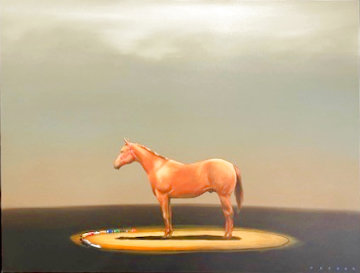 Hobby Horse 2007 46x58 - Huge Original Painting - Robert Deyber Hobby Horse 2007 46x58 - Huge Original Painting - Robert Deyber