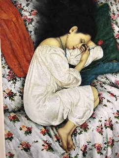 Rose Dream 63x49 Original Painting - Di Li Feng Rose Dream 63x49 Original Painting - Di Li Feng