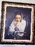 Untitled Portrait of a Girl 51x43 Huge Original Painting by Di Li Feng - 1