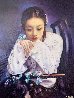Untitled Portrait of a Girl 51x43 Huge Original Painting by Di Li Feng - 2