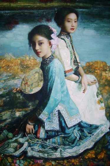 Untitled Asian Girls 2002 55x42 by Di Li Feng - For Sale on Art Brokerage