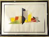 From Muster and Throng; Drawing #9 Watercolor 1978 31x44 -  Huge Watercolor by Guy Dill - 1