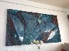 Blue Canyon Cement on Wood with Glass 1994 83x48 Original Painting by Laddie John Dill - 8