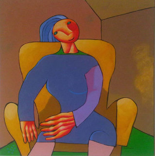 Portrait of Precise Woman 2006 43x37 Super Huge Original Painting - Dimitri Strizhov Portrait of Precise Woman 2006 43x37 Super Huge Original Painting - Dimitri Strizhov