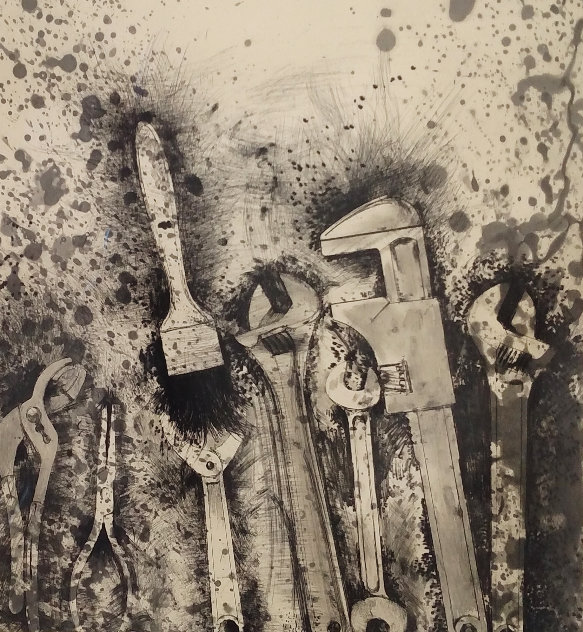 New French Tools 3 - For Pep  1984 - HS Limited Edition Print by Jim Dine