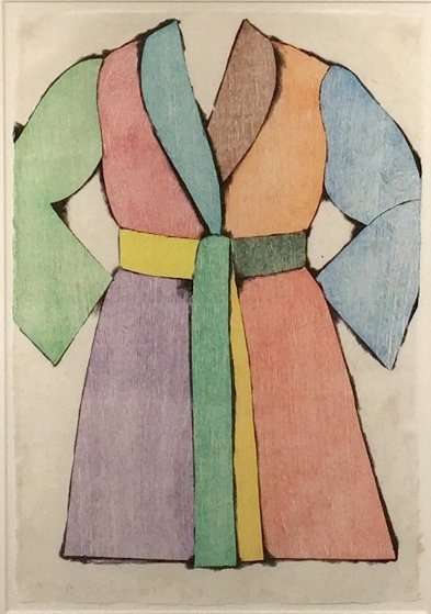 Woodcut Bathrobe AP 1975 Limited Edition Print by Jim Dine Woodcut Bathrobe AP 1975 Limited Edition Print by Jim Dine