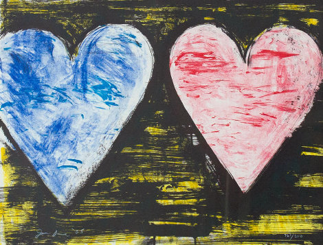 Two Hearts At Sunset 2005 Limited Edition Print - Jim Dine