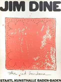 Red Banana Exhibition Poster 1971 HS Limited Edition Print - Jim Dine