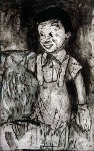 Boy And Owl 2000 HS Limited Edition Print by Jim Dine