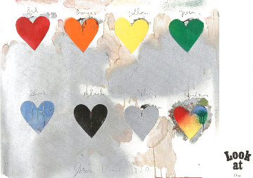8 Hearts / Look 1970 HS Limited Edition Print - Jim Dine 8 Hearts / Look 1970 HS Limited Edition Print - Jim Dine