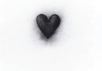 Black Heart 1971 - Huge Limited Edition Print - Jim Dine