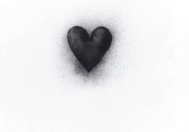 Black Heart 1971 - Huge Limited Edition Print by Jim Dine