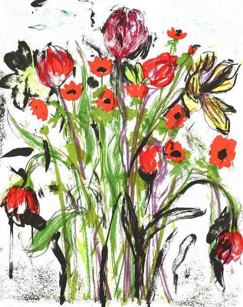 Anemones 2005 Limited Edition Print by Jim Dine