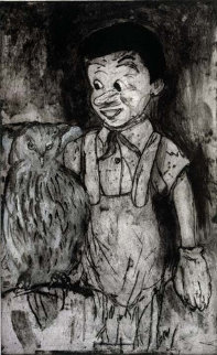 Boy and Owl 2000 (Pinocchio) Limited Edition Print - Jim Dine Boy and Owl 2000 (Pinocchio) Limited Edition Print - Jim Dine