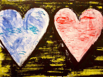 Two Hearts At Sunset 2005 Limited Edition Print - Jim Dine Two Hearts At Sunset 2005 Limited Edition Print - Jim Dine