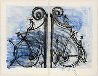 Blue Detail From the Crommelynck Gate 1982  Huge - HS Limited Edition Print by Jim Dine - 1
