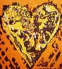 Heart For Film Forum (2 graphics in same frame) 1993 27x39 Limited Edition Print by Jim Dine - 1
