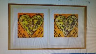 Heart For Film Forum (2 graphics in same frame) 1993 27x39 Limited Edition Print by Jim Dine - 2 Heart For Film Forum (2 graphics in same frame) 1993 27x39 Limited Edition Print by Jim Dine - 2