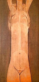 Torso Profano 1967 50x27 Super Huge Original Painting - Rolando Lopez Dirube Torso Profano 1967 50x27 Super Huge Original Painting - Rolando Lopez Dirube