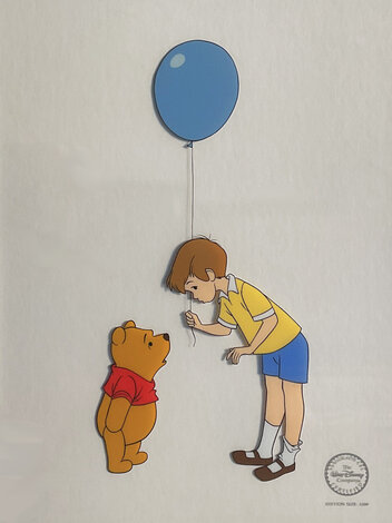 Pooh and Christopher Robbin 1993 Disney Limited Edition Print -  Disney Cels