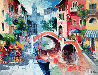 Venice, Flowers By the Canal Limited Edition Print by Antonio Di Viccaro - 0