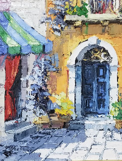 Ombre E Colore 1971 26x22 Original Painting - Antonio Di Viccaro Ombre E Colore 1971 26x22 Original Painting - Antonio Di Viccaro