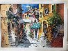 Coloring Mel Vicolo 1971 38x50 Original Painting by Antonio Di Viccaro - 5