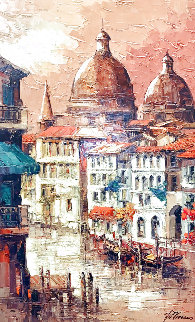 Veneziana Cathedral 2009 55x36 Huge Original Painting - Antonio Di Viccaro Veneziana Cathedral 2009 55x36 Huge Original Painting - Antonio Di Viccaro
