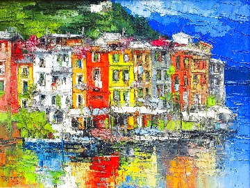 Portofino 2005 33x41 Huge Original Painting - Antonio Di Viccaro Portofino 2005 33x41 Huge Original Painting - Antonio Di Viccaro