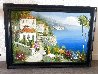 Untitled Early Seascape Painting - 1970 28x37 Original Painting by Antonio Di Viccaro - 1