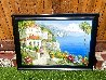 Untitled Early Seascape Painting - 1970 28x37 Original Painting by Antonio Di Viccaro - 1