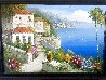 Untitled Early Seascape Painting - 1970 28x37 Original Painting by Antonio Di Viccaro - 2
