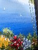 Untitled Early Seascape Painting - 1970 28x37 Original Painting by Antonio Di Viccaro - 6