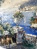 Untitled Mediterranean Seascape - EARKY - 1970 26x30 Original Painting by Antonio Di Viccaro - 4