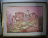 Landscape 1969 27x19 Original Painting by Antonio Di Viccaro - 2 Landscape 1969 27x19 Original Painting by Antonio Di Viccaro - 2