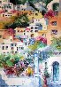 Positano Colori, Italy 1995 55x39 Huge Original Painting by Antonio Di Viccaro - 0