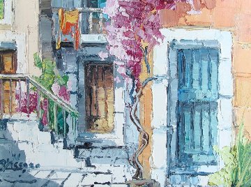 Portoncini 1971 21x25 Original Painting - Antonio Di Viccaro Portoncini 1971 21x25 Original Painting - Antonio Di Viccaro