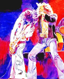 Led Zeppelin  Page and Plant, and Rain Song - Set of 2 Paintings 2010 31x27 Original Painting - David Lloyd Glover