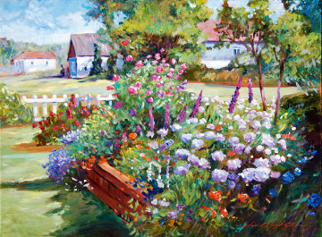 Rheinbeck Summer 18x24 Original Painting - David Lloyd Glover