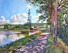 Bourgogne Canal 2005 26x30 Original Painting by David Lloyd Glover - 0 Bourgogne Canal 2005 26x30 Original Painting by David Lloyd Glover - 0