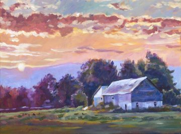 Days End 18x24 Original Painting - David Lloyd Glover Days End 18x24 Original Painting - David Lloyd Glover