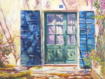 213 Rue De Provence, France 2013 Original Painting - David Lloyd Glover 213 Rue De Provence, France 2013 Original Painting - David Lloyd Glover