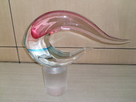 Untitled Glass Sculpture 1993 22 in Sculpture - Romano Dona
