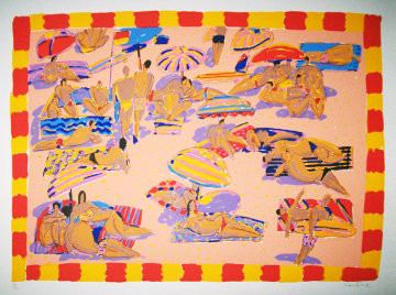 Sunbathers on the Beach Limited Edition Print - Ken Done Sunbathers on the Beach Limited Edition Print - Ken Done