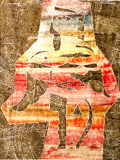 Untitled Linocut Unique 26x23 Works on Paper (not prints) - Neal Doty Untitled Linocut Unique 26x23 Works on Paper (not prints) - Neal Doty