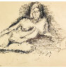 Untitled Nude Drawing 23x29 Drawing by Neal Doty - 4