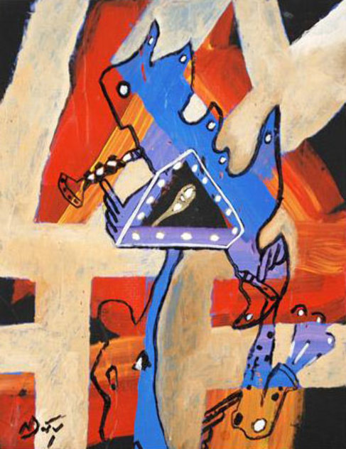 Balancing Act 2009 12x9 Original Painting by Neal Doty Balancing Act 2009 12x9 Original Painting by Neal Doty