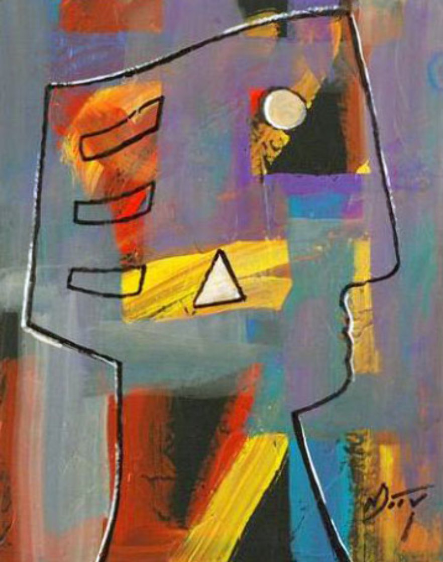 White Triangle 2009 Original Painting by Neal Doty White Triangle 2009 Original Painting by Neal Doty