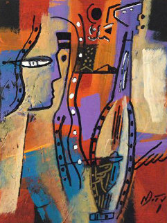 Can't Help It 2009 12x9 Original Painting - Neal Doty